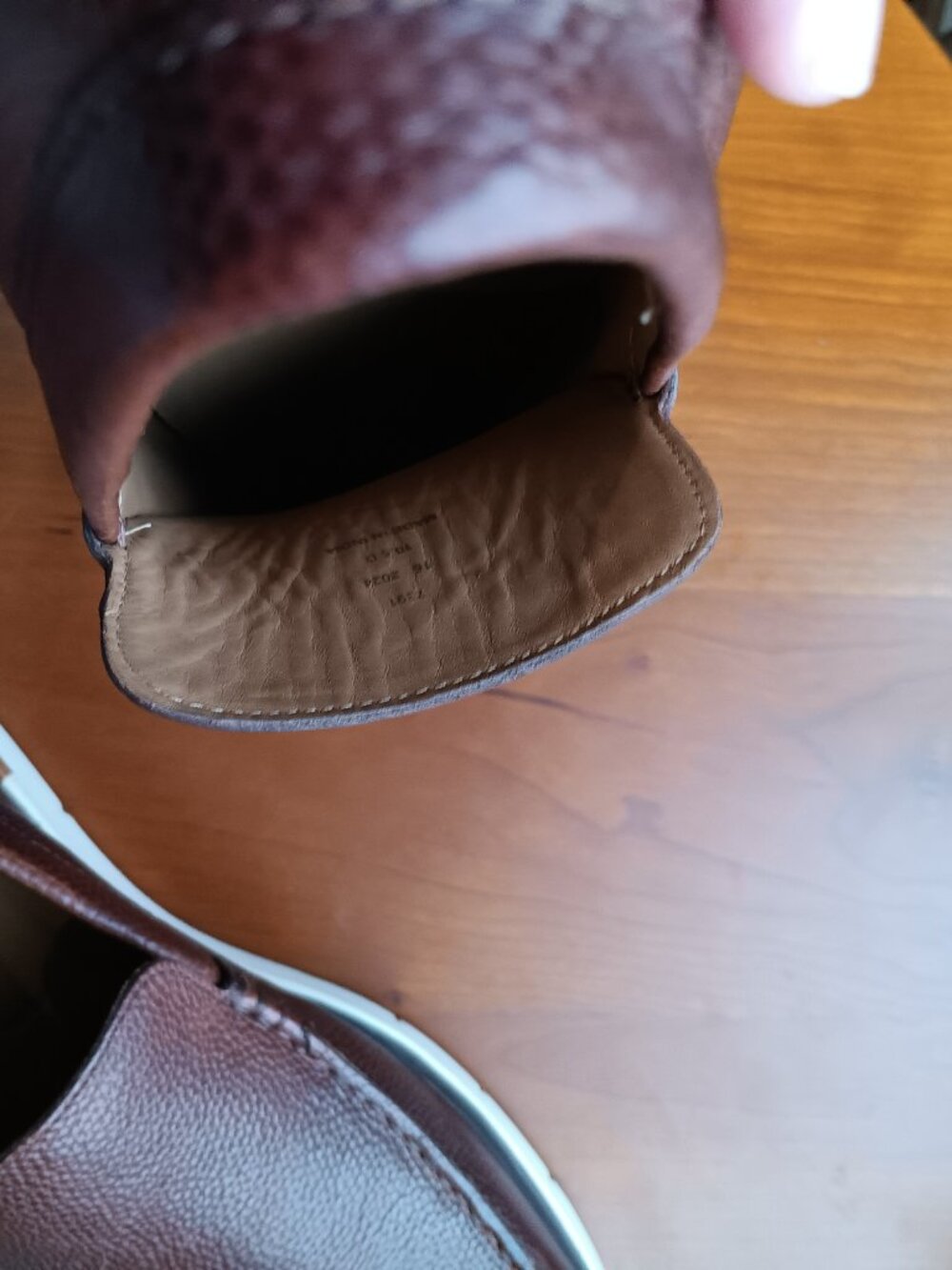 NWT Allen Edmonds Brown Leather Hybrid Sneaker-Loafer Slip-on Size 10.5D - Picture 8 of 12